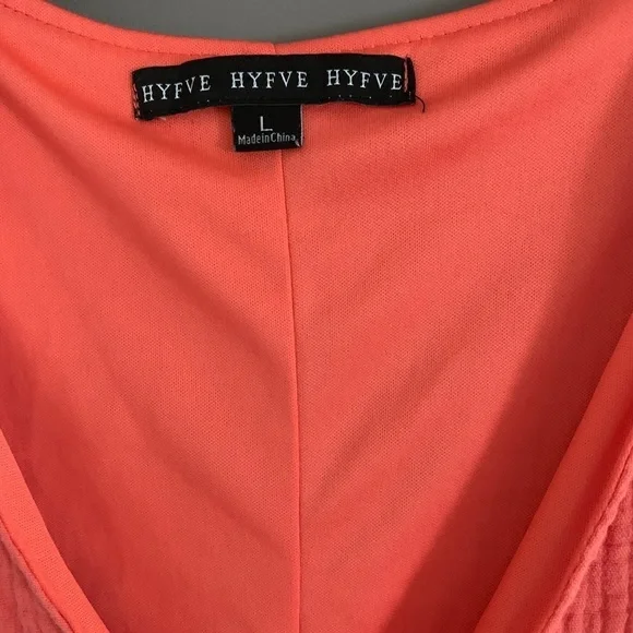Hy Fve Dress Coral Color Size Junior’s Large - Picture 2 of 3